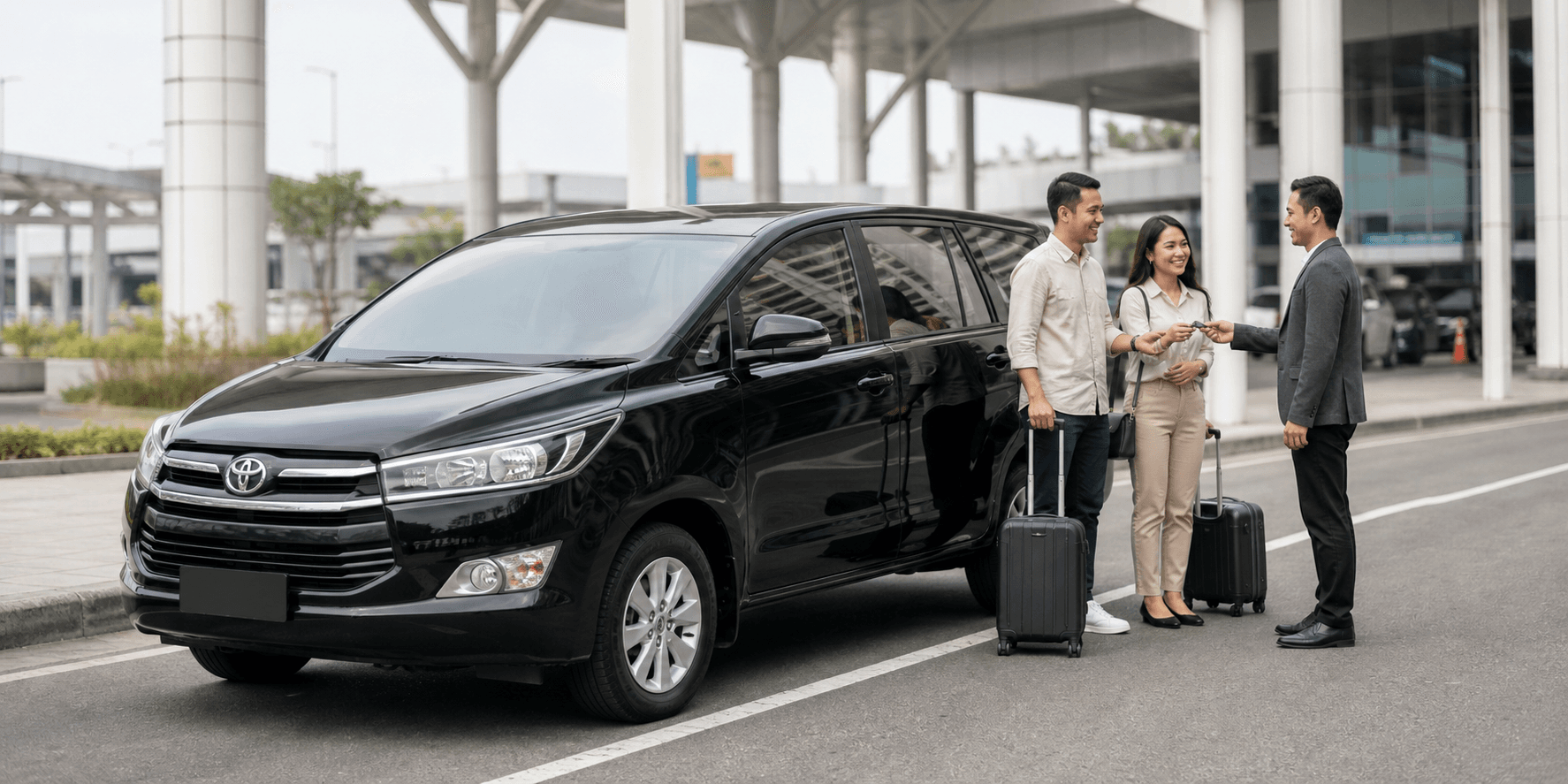 Visual representatif layanan antar jemput bandara